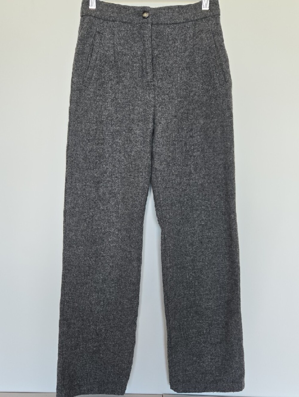Gray Wide Leg Women's Pants